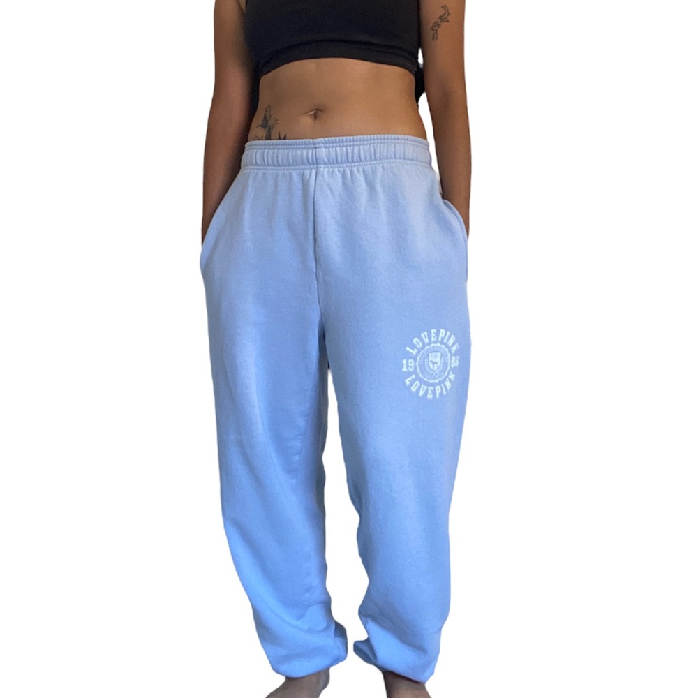 Light blue sweatpants -PINK Victoria Secret